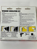 Frost King Set OF 2 Indoor Crystal Clear 42x64” Window Insulation Shrink Kit