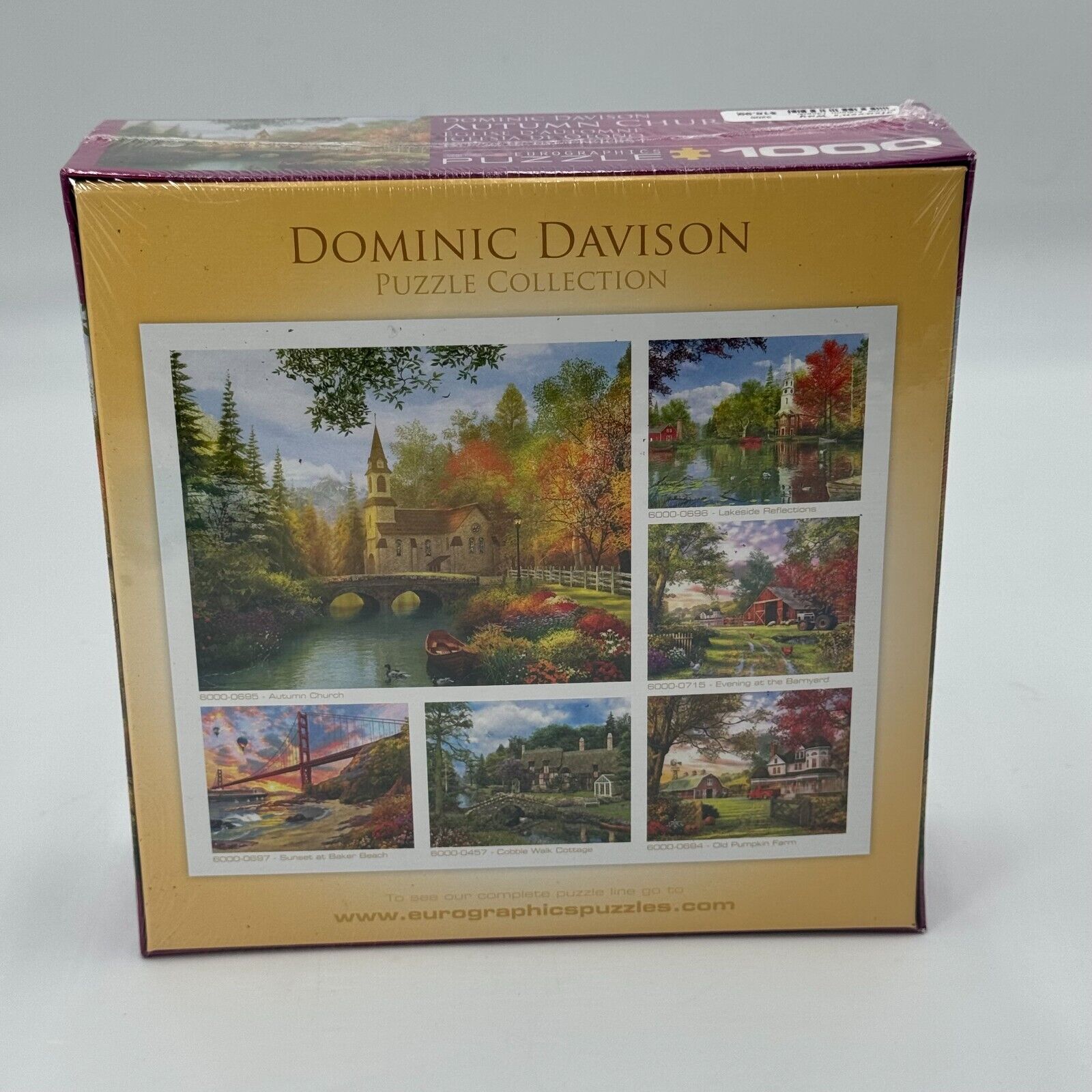 Eurographics Autumn Church Puzzle 1000 PCS Dominic Davison Fall Jigsaw New