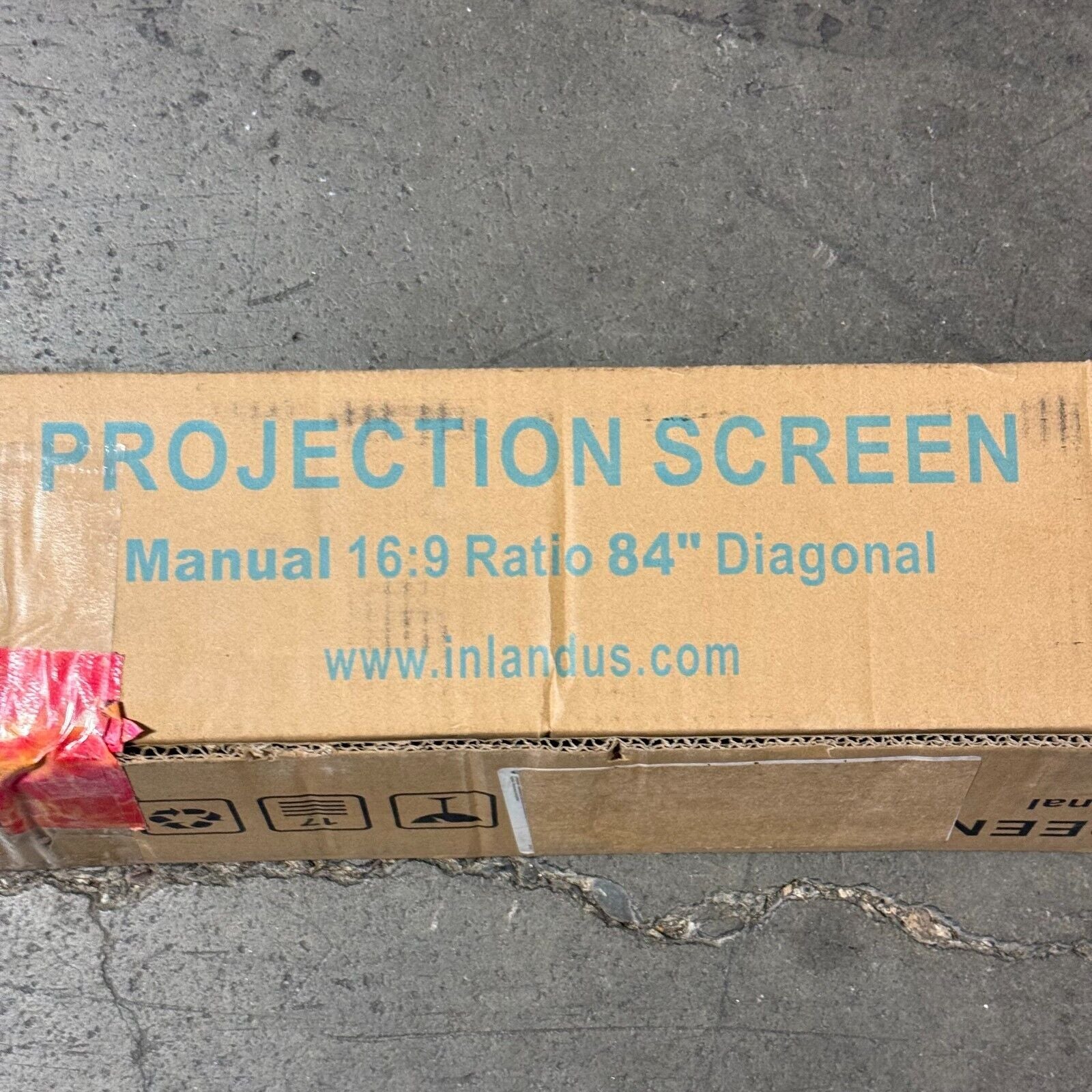 Proht 84" Manual Projection Screen (05350), 16:9 Aspect Ratio, Pull down Project