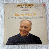 Overtures: Beethoven Brahms Bruno Walter New York Philharmonic Vinyl LP