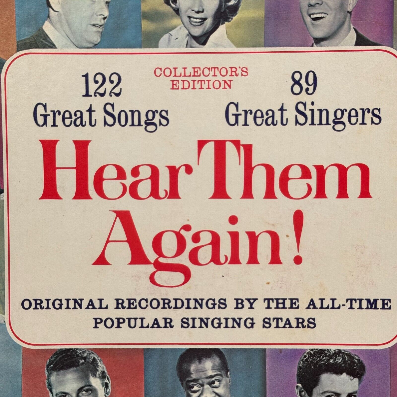 Readers Digest Hear Them Again 122 Great Songs 89 Singers Collectors Edition Box