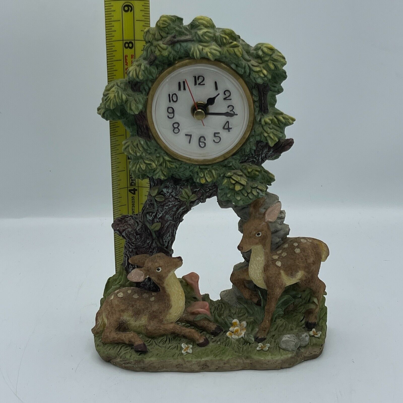 Vintage Montifiori Collection Nature-Inspired Design Battery Operated Desk Clock