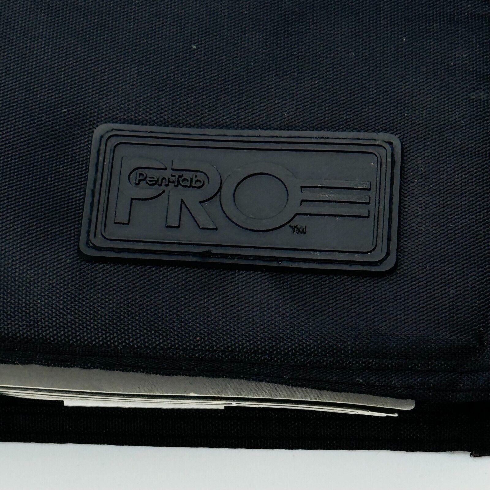 Pen-Tab Pro Black Fabric Hook & Loop Strap 3 Ring Binder Oranizer Tabs Supply