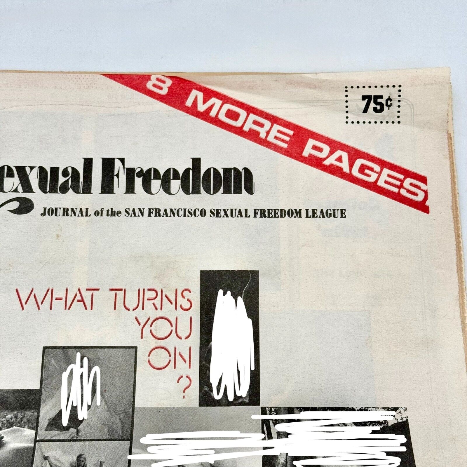 Extremely Rare Full Sexual Freedom Journal of SFL Vol. 1, Issue #10, 1972 SF