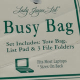 Lady Jayne Limited 16in Laptop Tote Bag File Organizers 50 Sheet To Do List NWT