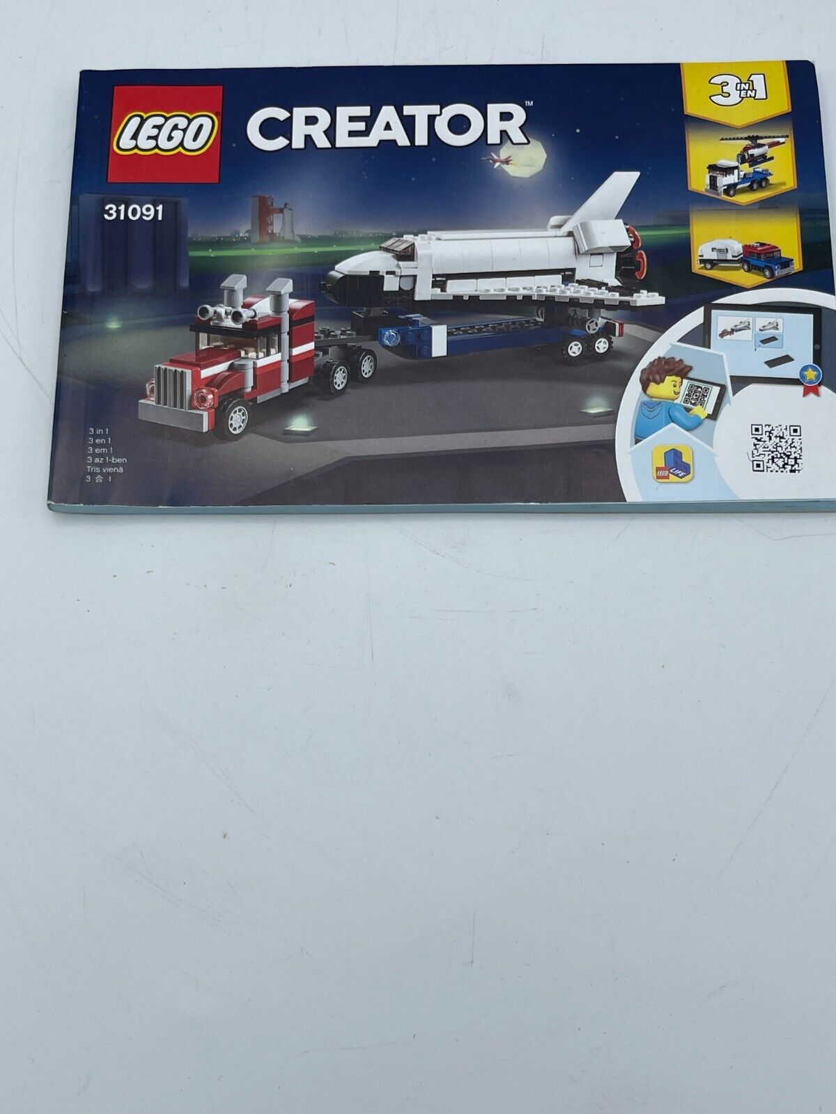 Lego Creator 31091 Manual Instruction Booklet Space Shuttle Rocket