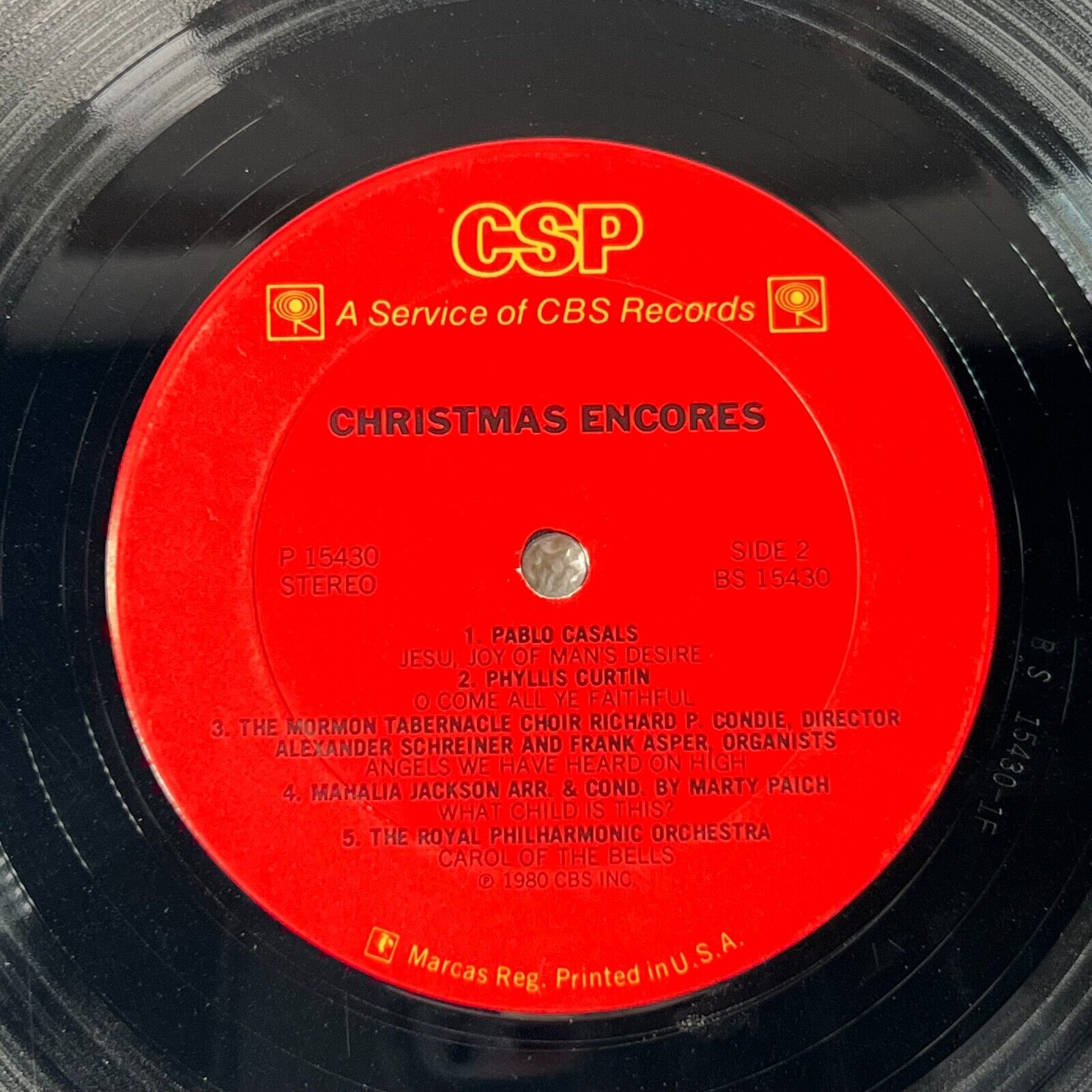 Christmas Encores Vinyl LP Columbia Special Products 1981 Original