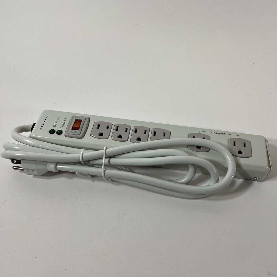 BELKIN COMPONENTS Home Series 6 outlet Surge Protector F9H620-06-MTL
