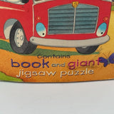 The Wheels On The Bus Illistrated 16 Page Book and Giant 25 Piece Jigsaw Puzzle