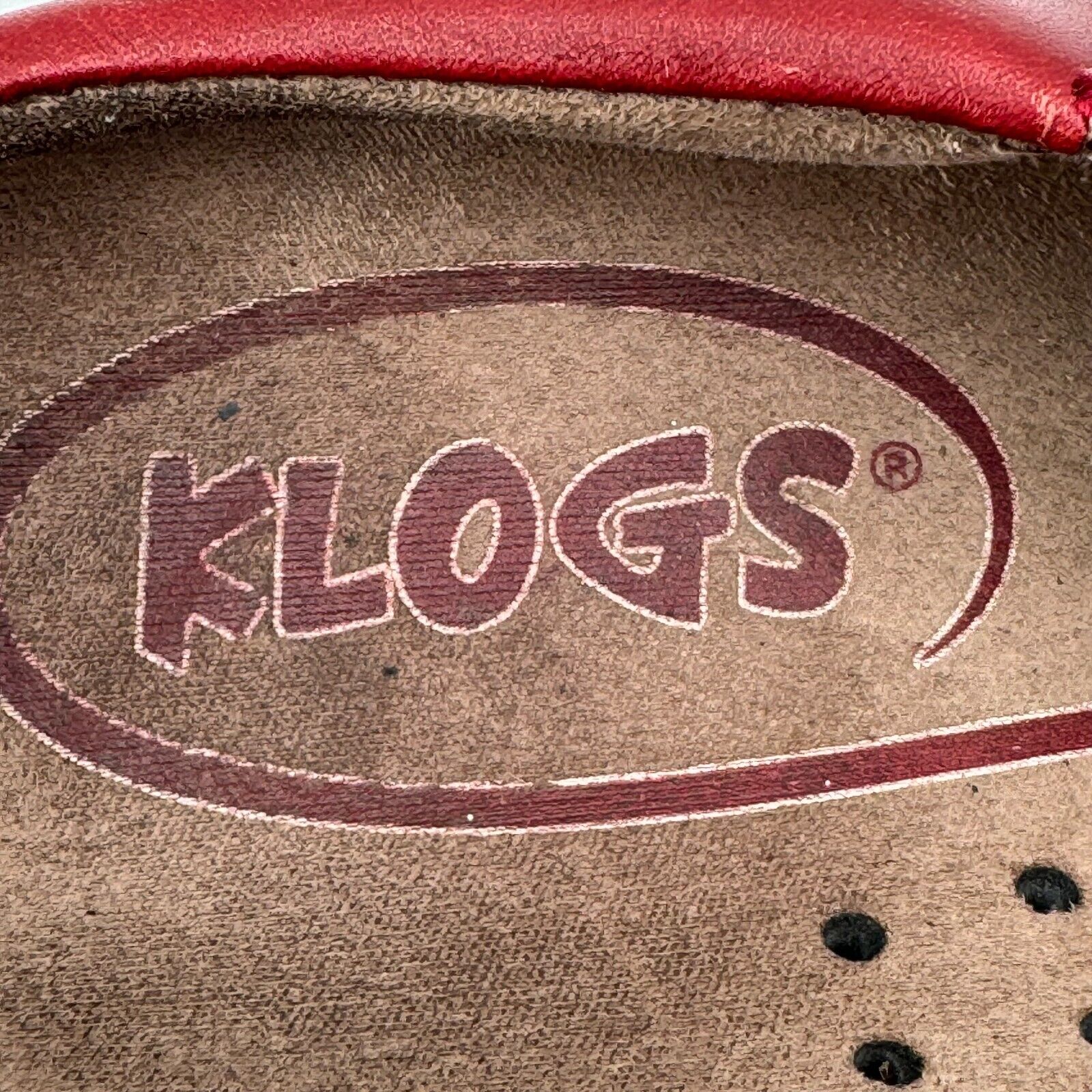 Klogs Carolina Womens Size 8M US Leather Non Slip On Mary Jane Clogs Burgundy