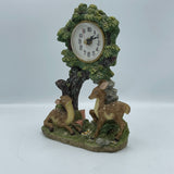 Vintage Montifiori Collection Nature-Inspired Design Battery Operated Desk Clock