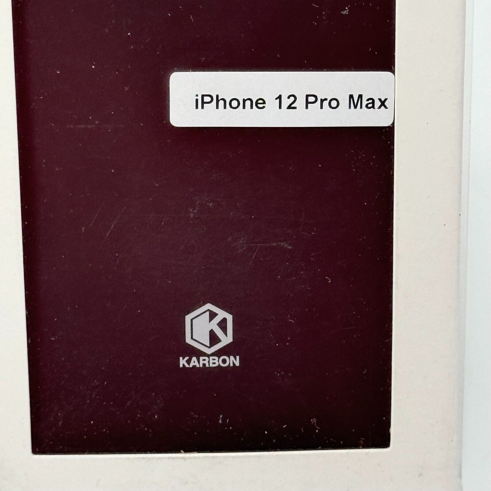 Evutec Karbon Black iPhone 12 Pro Max Drop Protection Hard Phone Case Smooth New