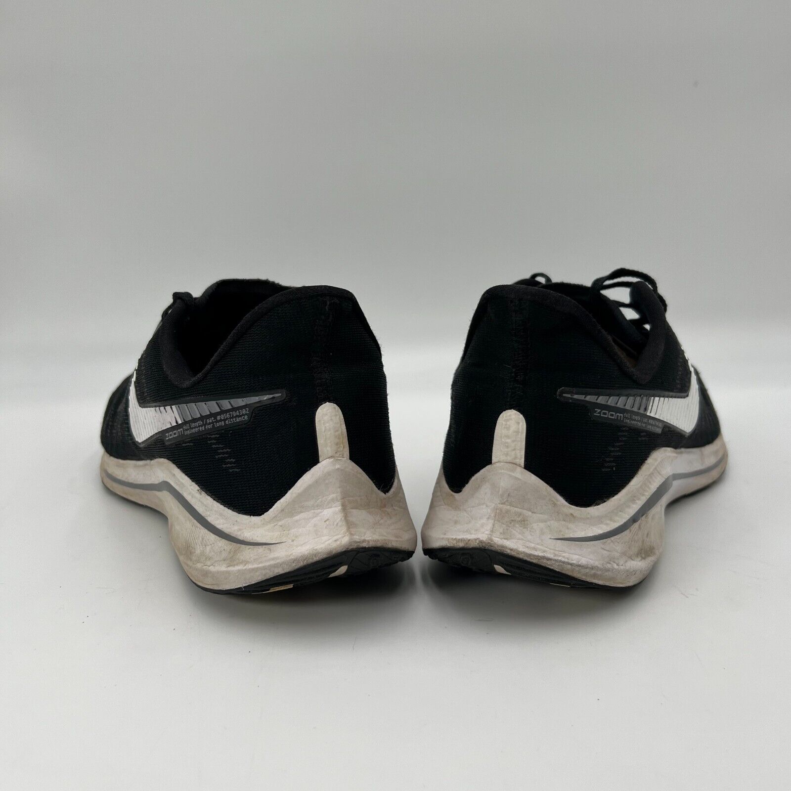 Nike Air Zoom Vomero Swoosh  Womens Athletic Shoes Black White Active Size 12