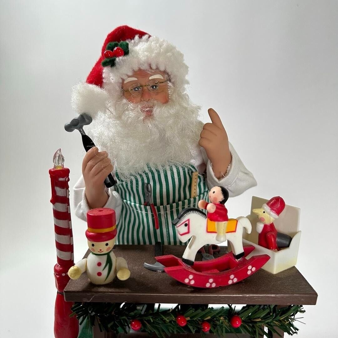 Holiday Creations Santa Workshop Holiday Scene Decor