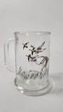 Vintage 1982 Avon 16 oz. Glass Beer Mug with Canadian Geese Design