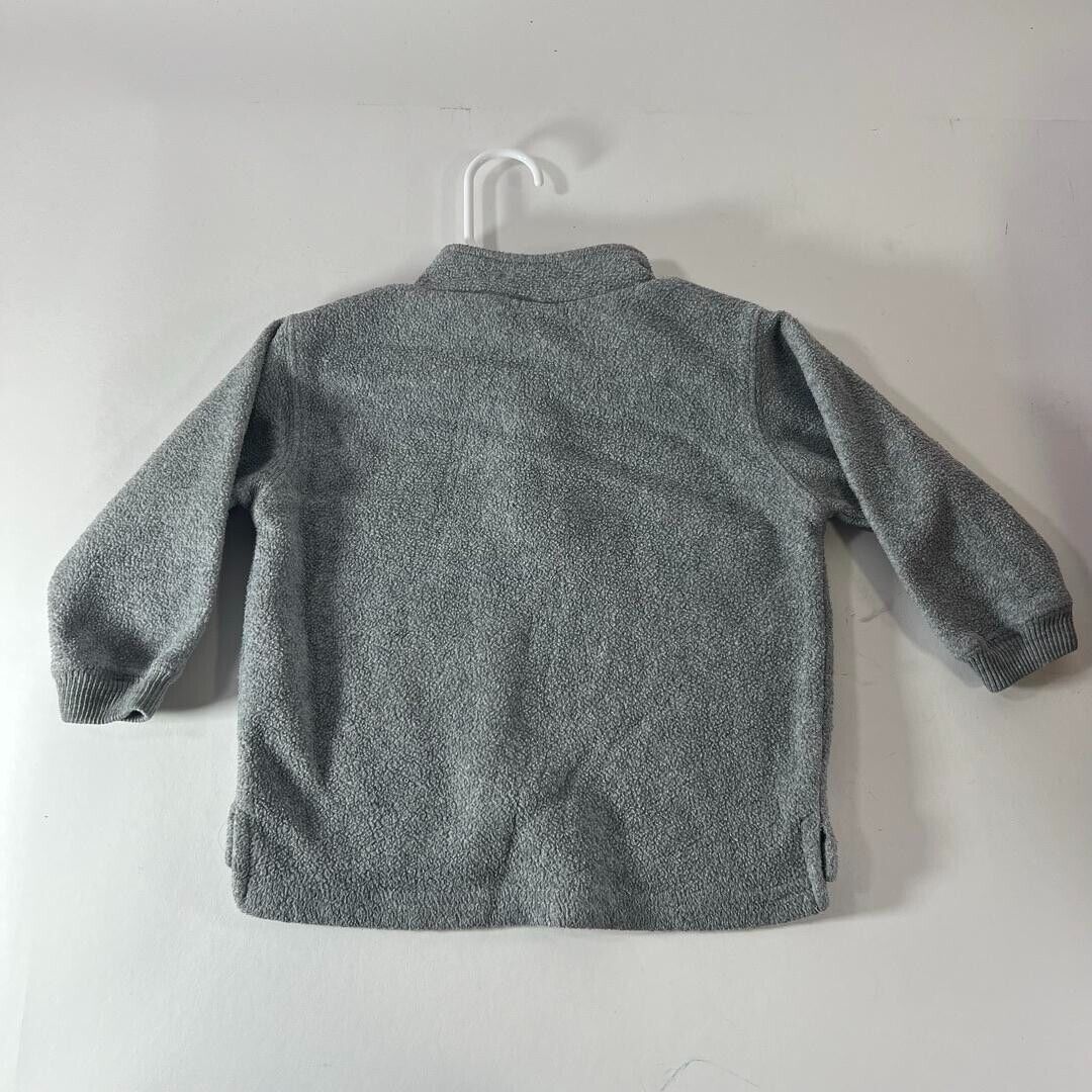 Old Navy Baby Toddler Grey Quarter Zip Pullover Jacket 12-18mos Kids - New