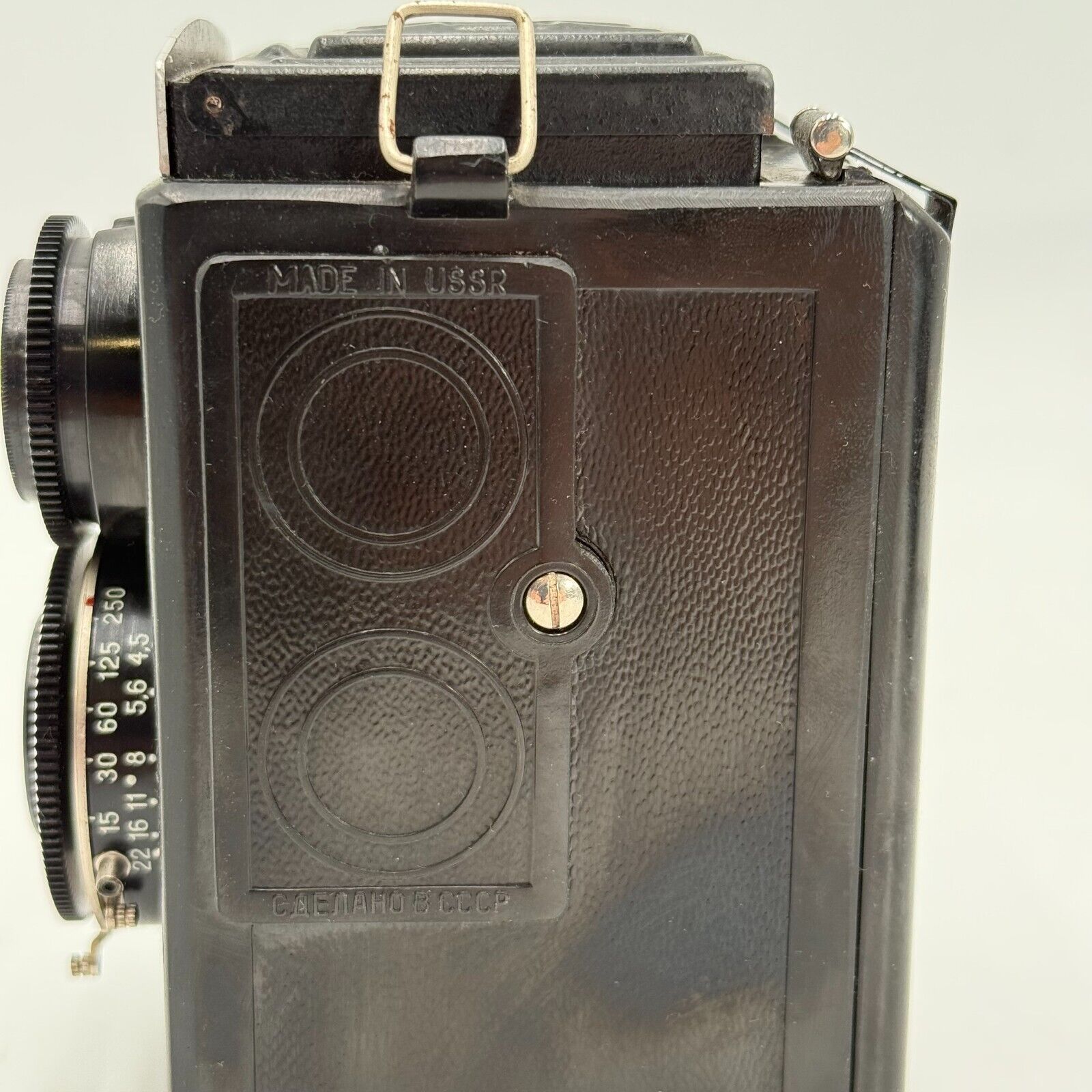 Lomo Lubitel 2 Vintage Rare Camera With 120mm Film TLR ARP107 On Leather Case