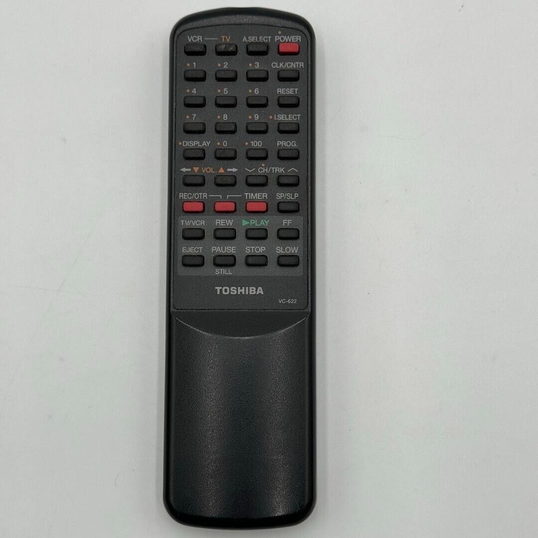 Toshiba VC-622 TV Remote Control For VCR M622 M622C M622R W622