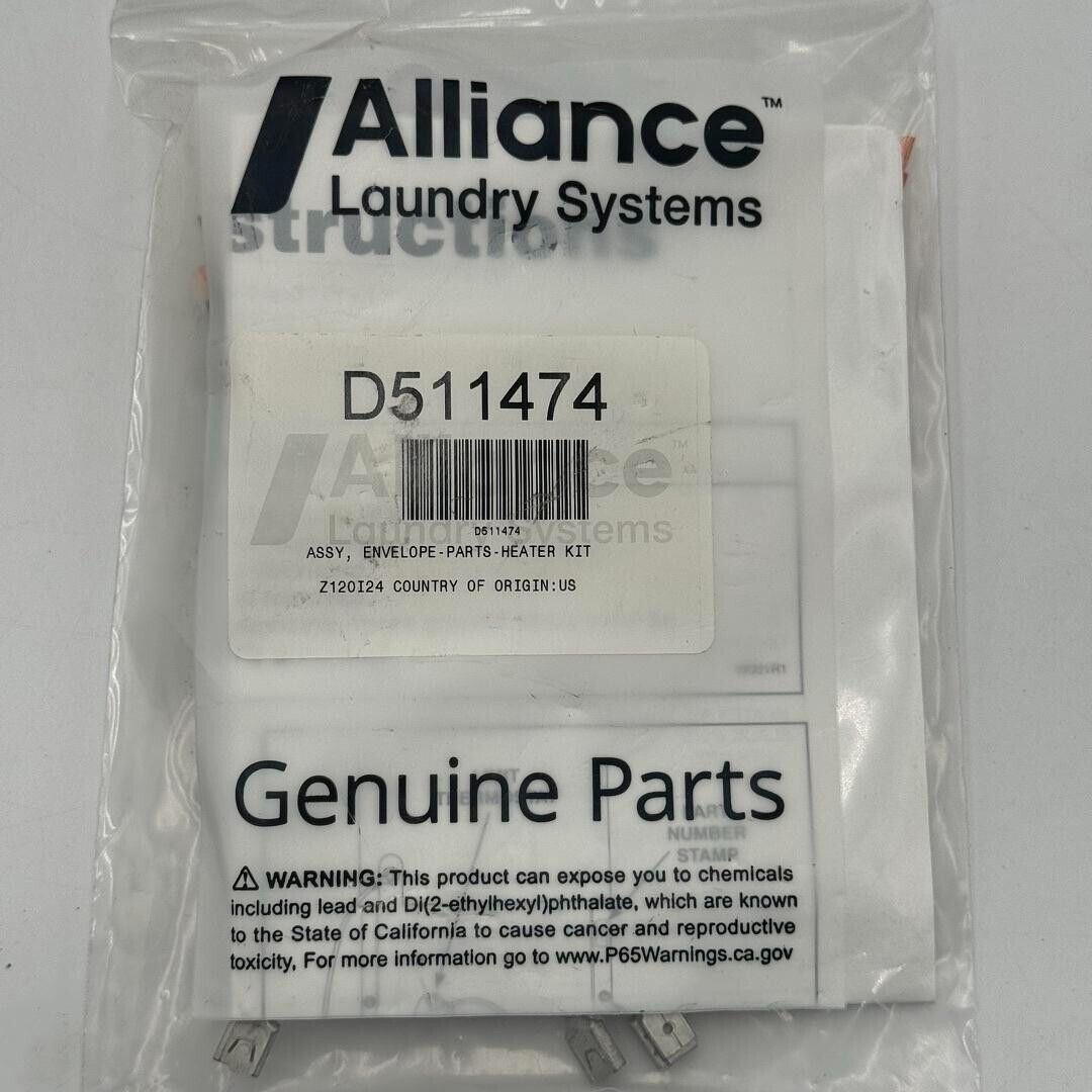 Alliance Laundry Systems Complete Laundry Heater Kit Genuine OEM Part D511474