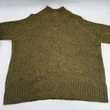 H&M Knitted Knot Jumper Sweater Olive Green Pullover L.O.G.G. Women’s Size M