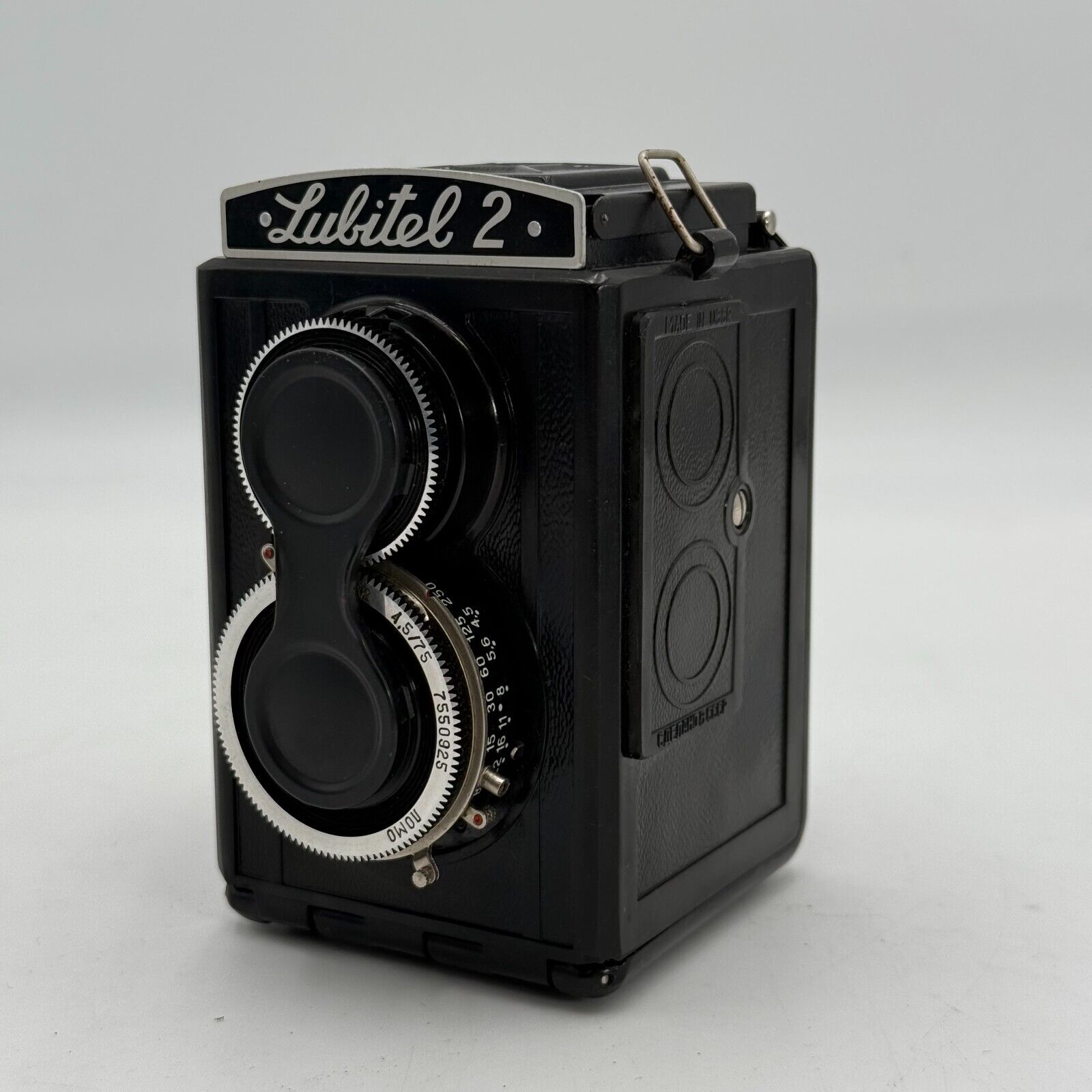 Lomo Lubitel 2 Vintage Rare Camera With 120mm Film TLR ARP107 On Leather Case