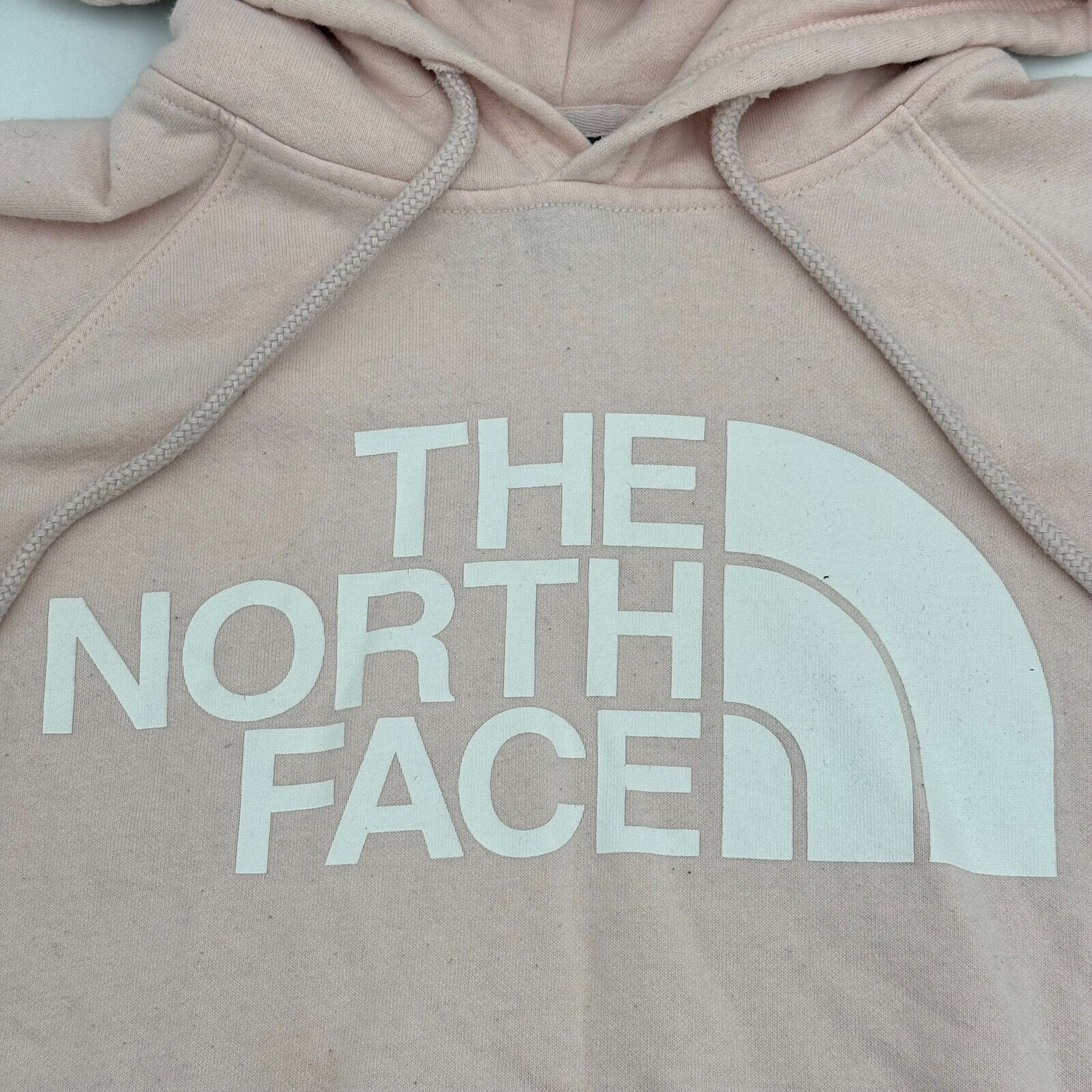 North Face Hoodie Sweatshirt Peach Salmon Pink Hooded Sweater Womens Size S