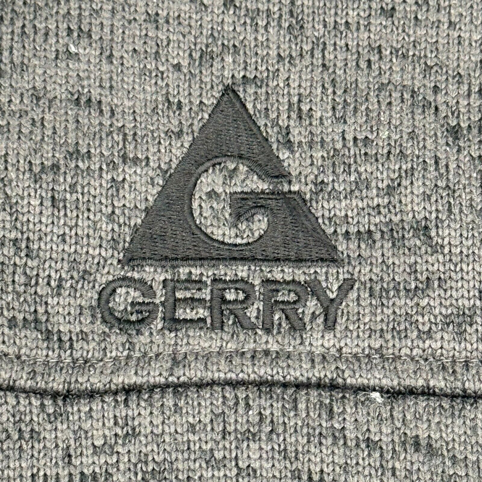 Gerry Knit Fleece Outdoor Full-Zip Jacket Pockets Gray Sweater Jacket Mens XL