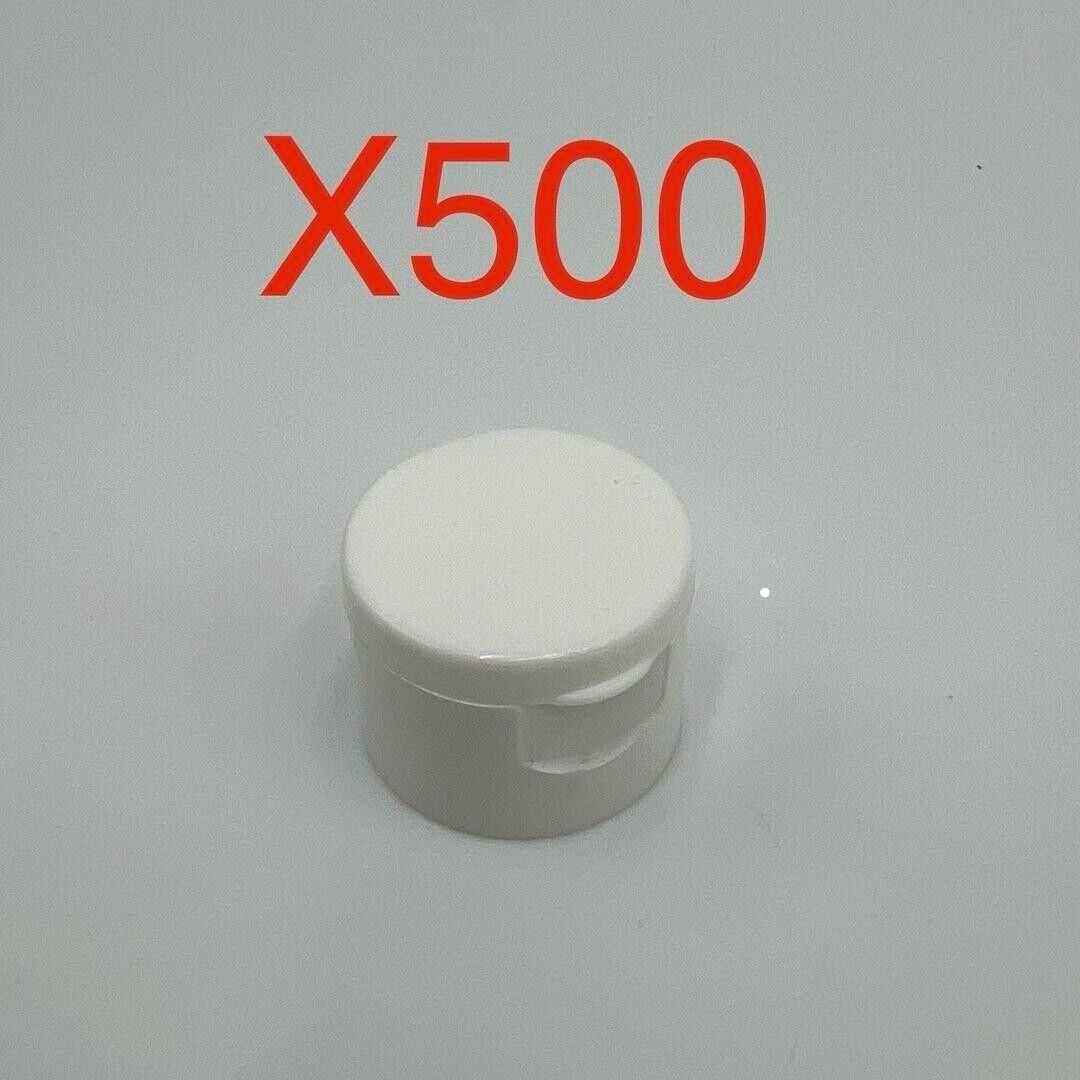 1” Flip Top 24-410 Thread Theaded Cap White Plastic 500pk Bulk
