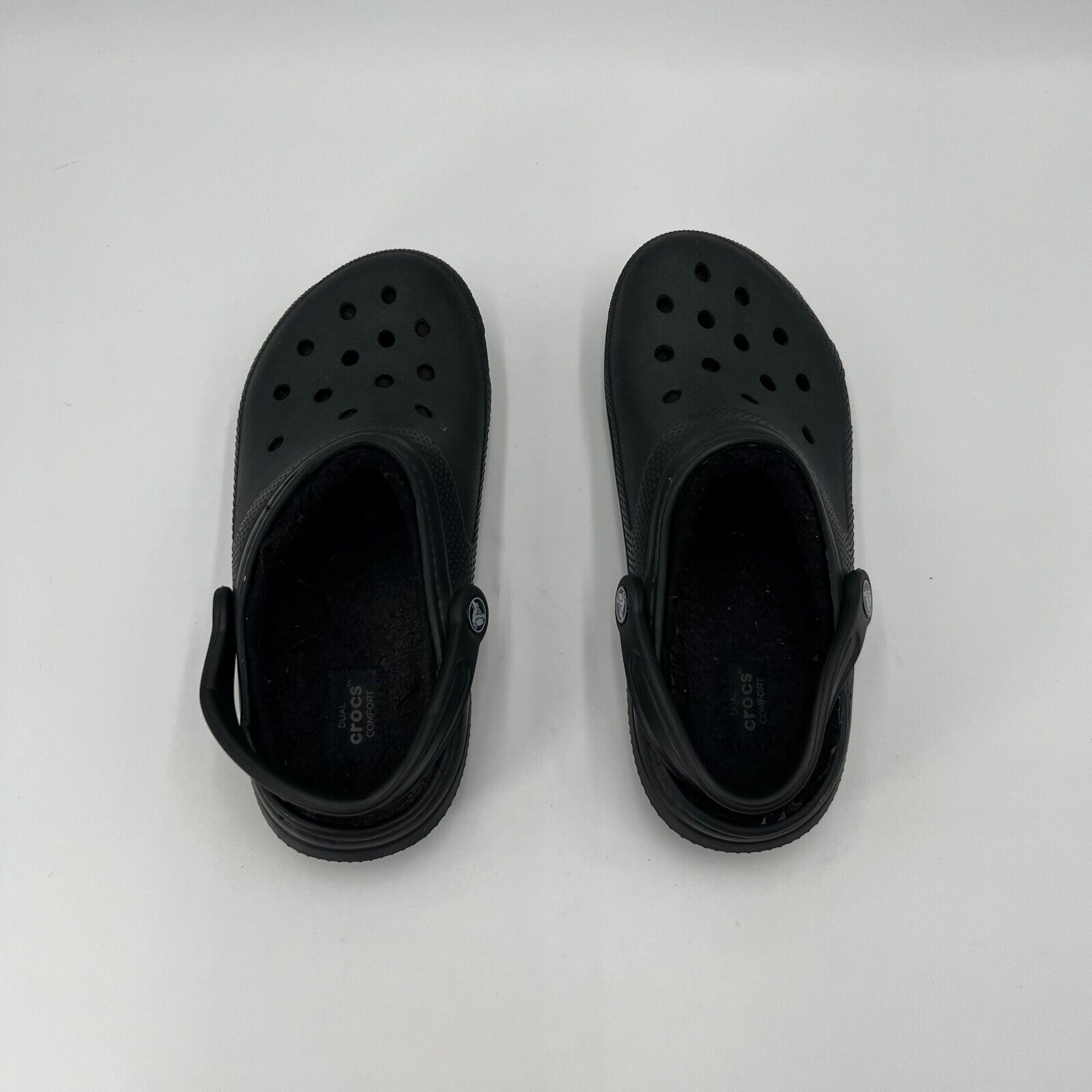 Crocs Classic Lined Dual Comfort Warm Clogs Black Size M 6 W 8 Unisex Genuine