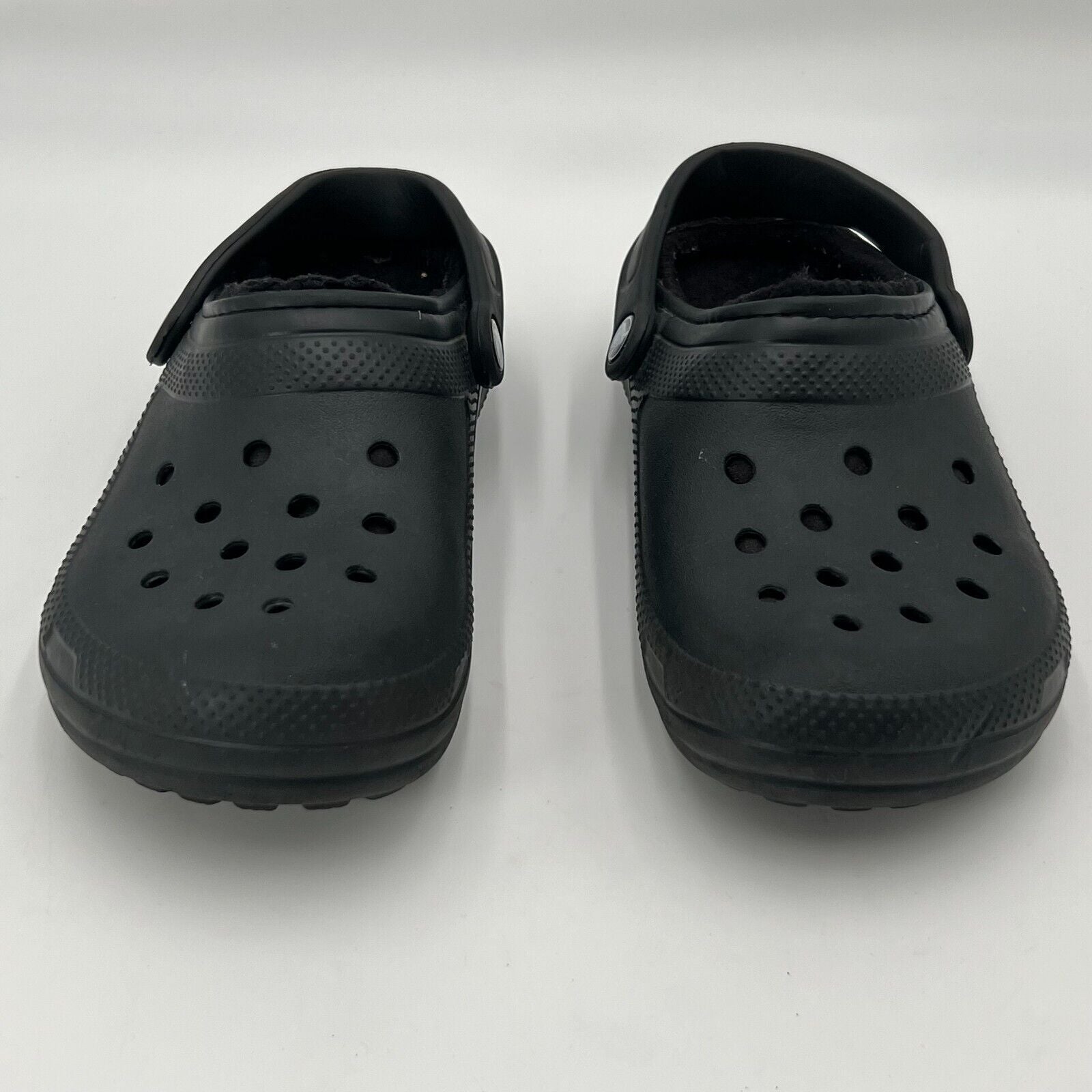 Crocs Classic Lined Dual Comfort Warm Clogs Black Size M 6 W 8 Unisex Genuine