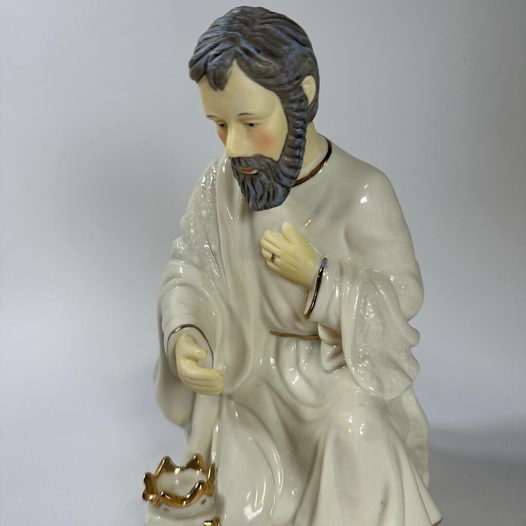 Vintage Porcelain 3 Kings Statues from Nativity Scene