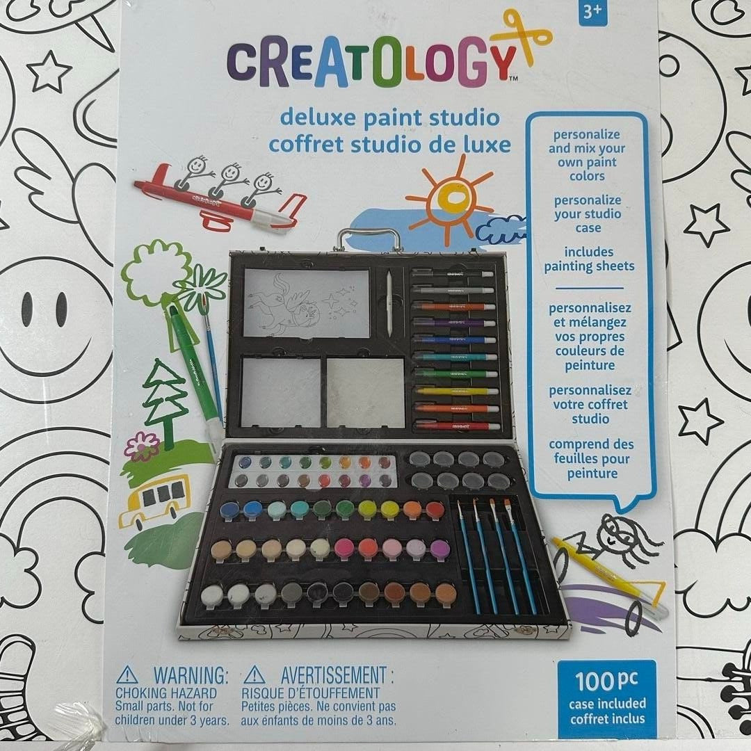 Creatology Deluxe Painting Studio Kit Kids 3+ NEW and SEALED with Case