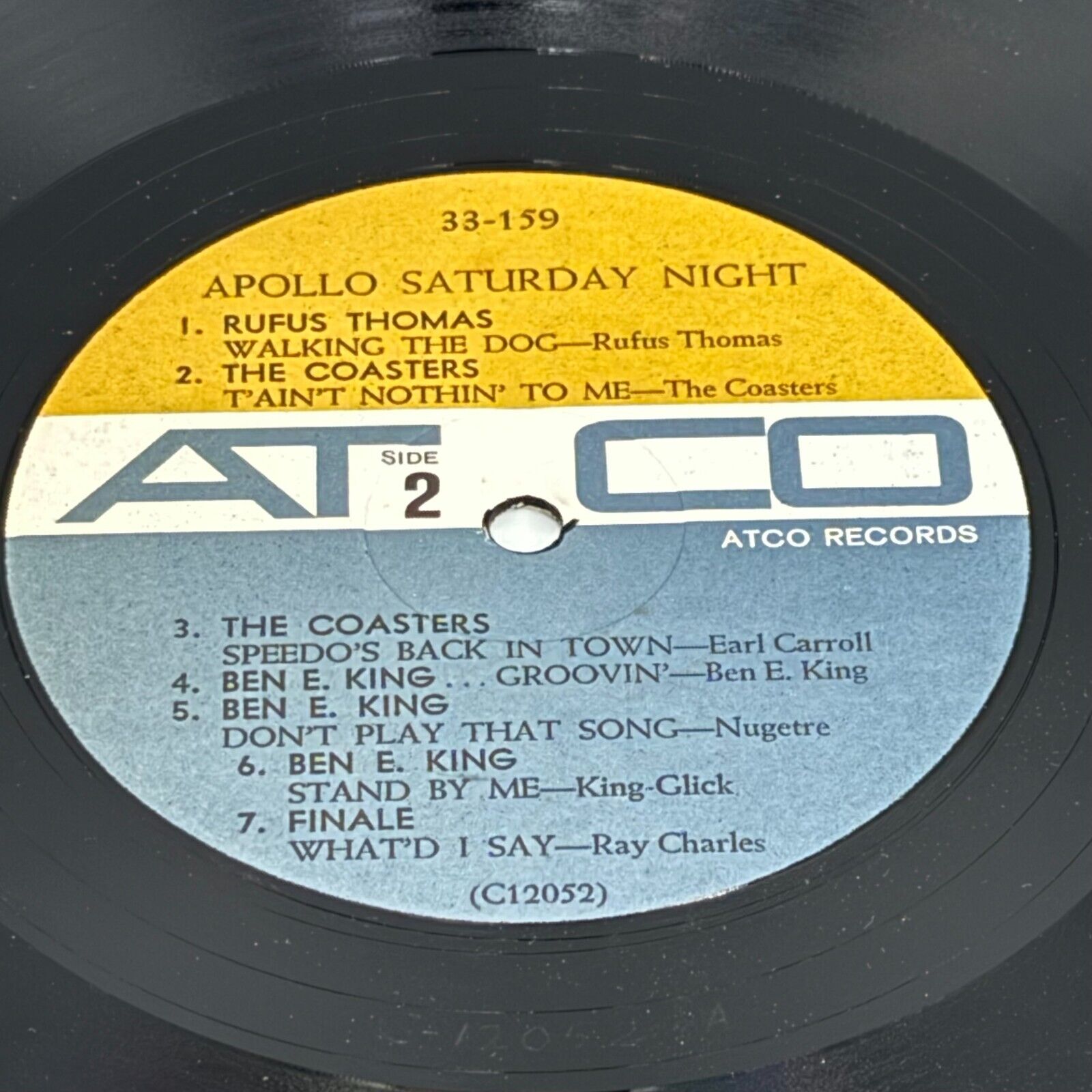 Apollo Saturday Night SD 33-159 ATCO Vinyl LP Mono Ben E. King et al, 1964 R&B