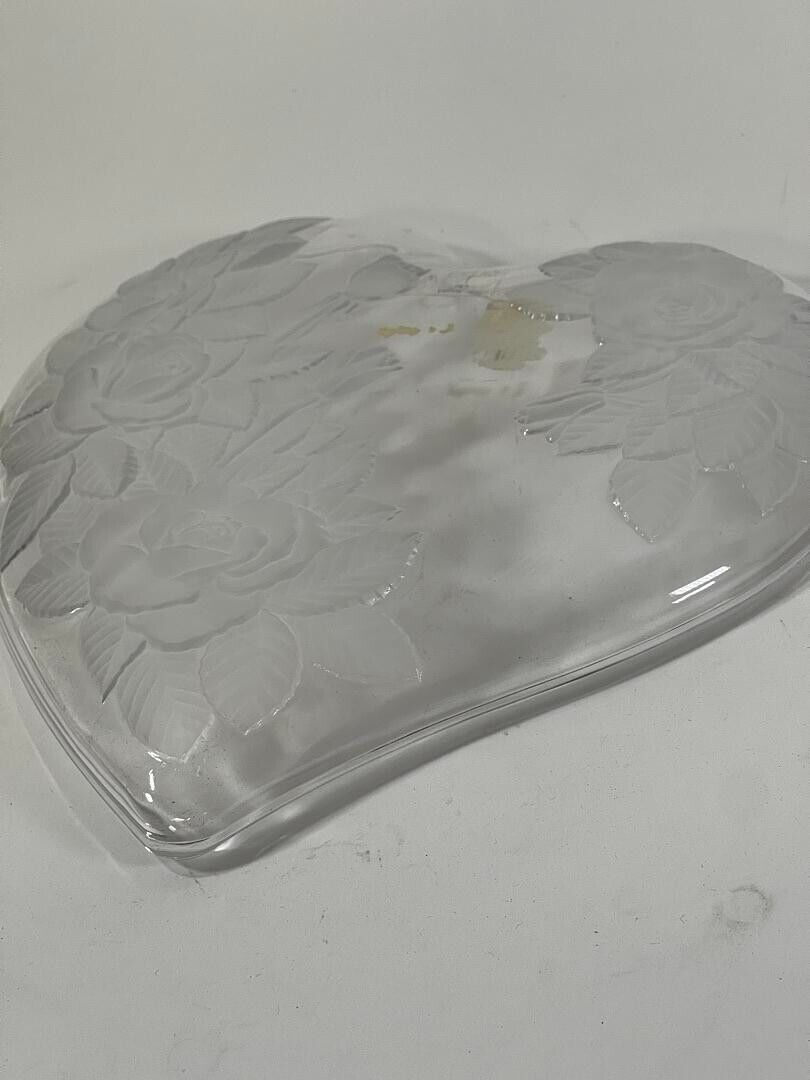 Studio Nova Crystal Japan Heart Shaped Glass Plate