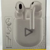 Acoustix True Wireless Audiobuds+ w/ Charging Case, Stabilizes, & Strap - White