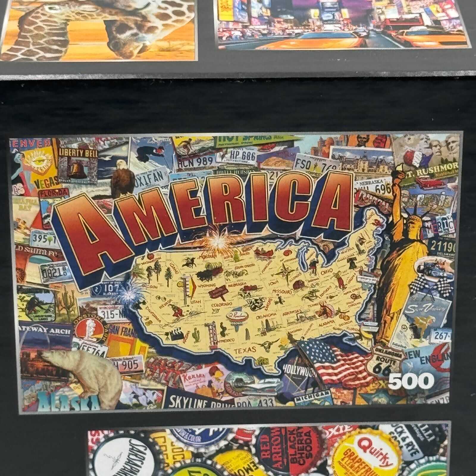 8 Jigsaw Puzzles in 1 Collectors Edition Buffalo Games 500 300 100pc America