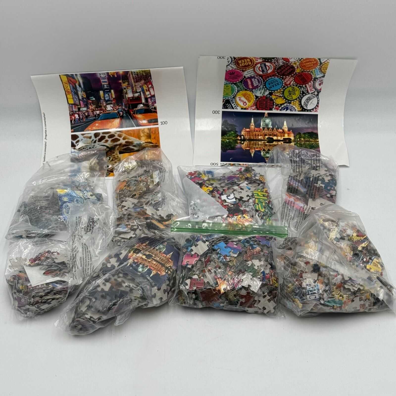 8 Jigsaw Puzzles in 1 Collectors Edition Buffalo Games 500 300 100pc America