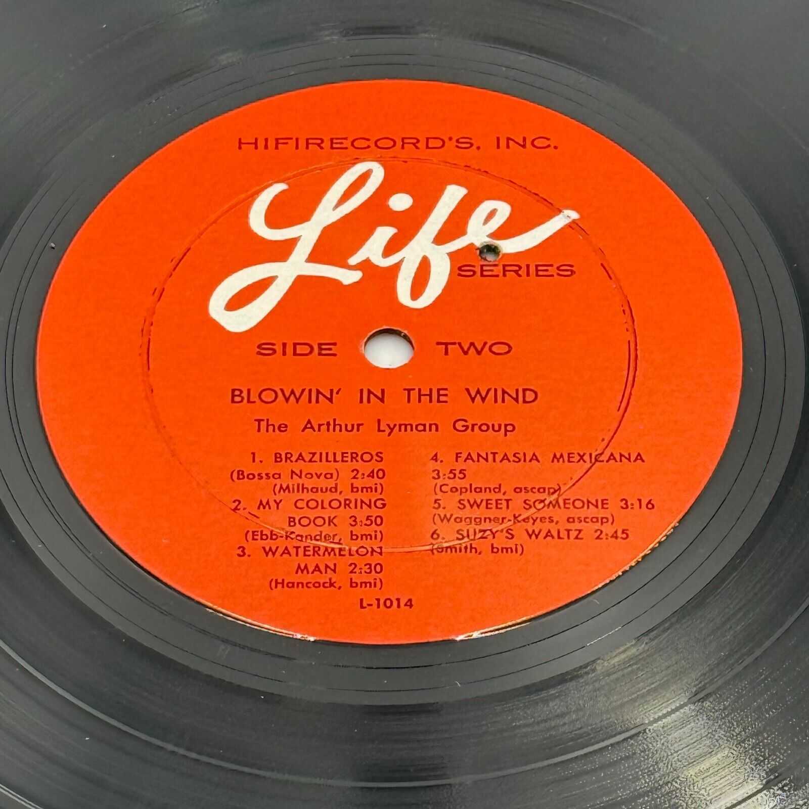 A59 Arthur Lyman Blowin' In The Wind, 1964 HiFi Records L 1014 -Jazz Pacific LP