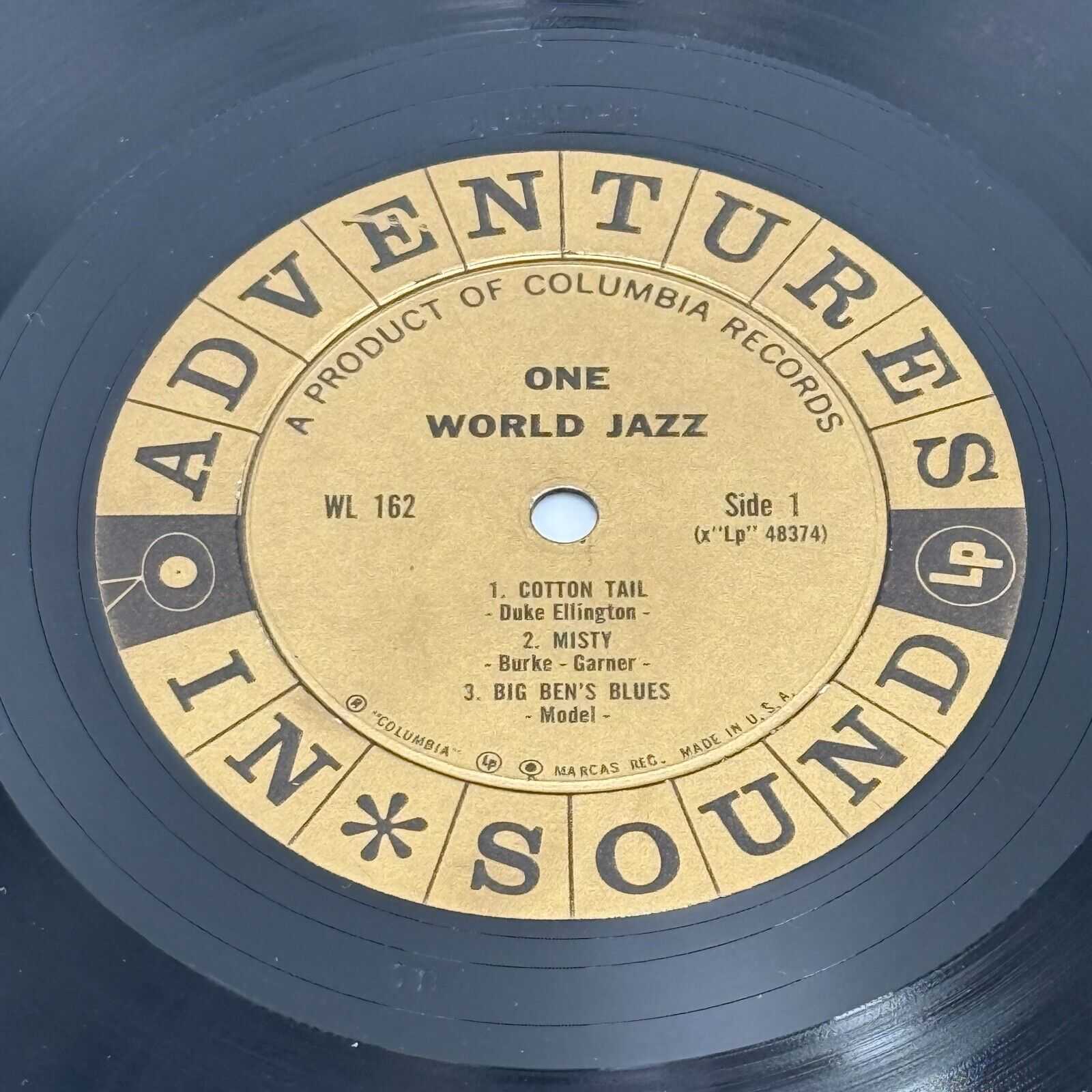 Adventures In Sound: One World Jazz Various WL 162 Colombia Used Vinyl Record