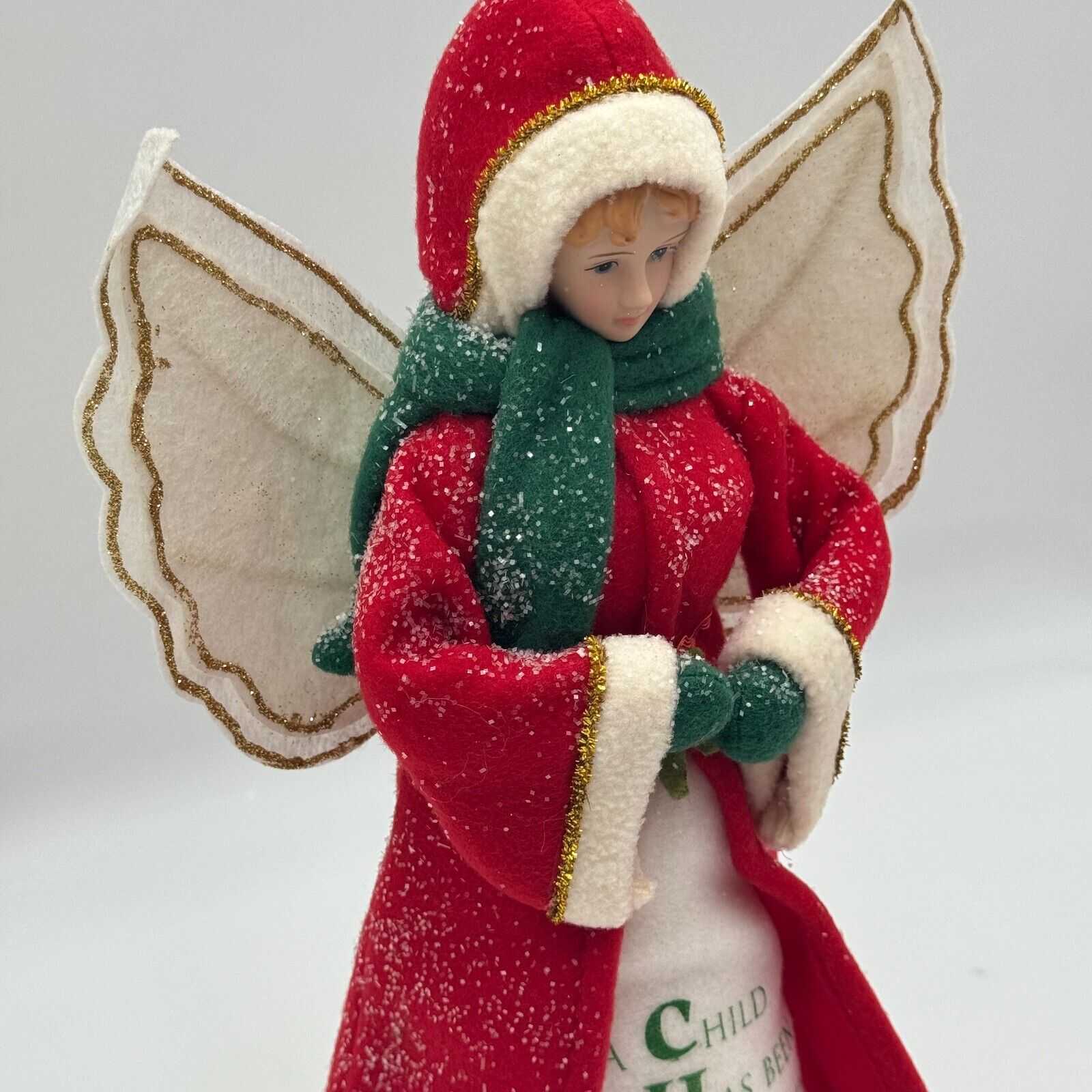 Angel 14in Christmas Tree Topper Centerpiece Jesus Christian Holiday Decoration