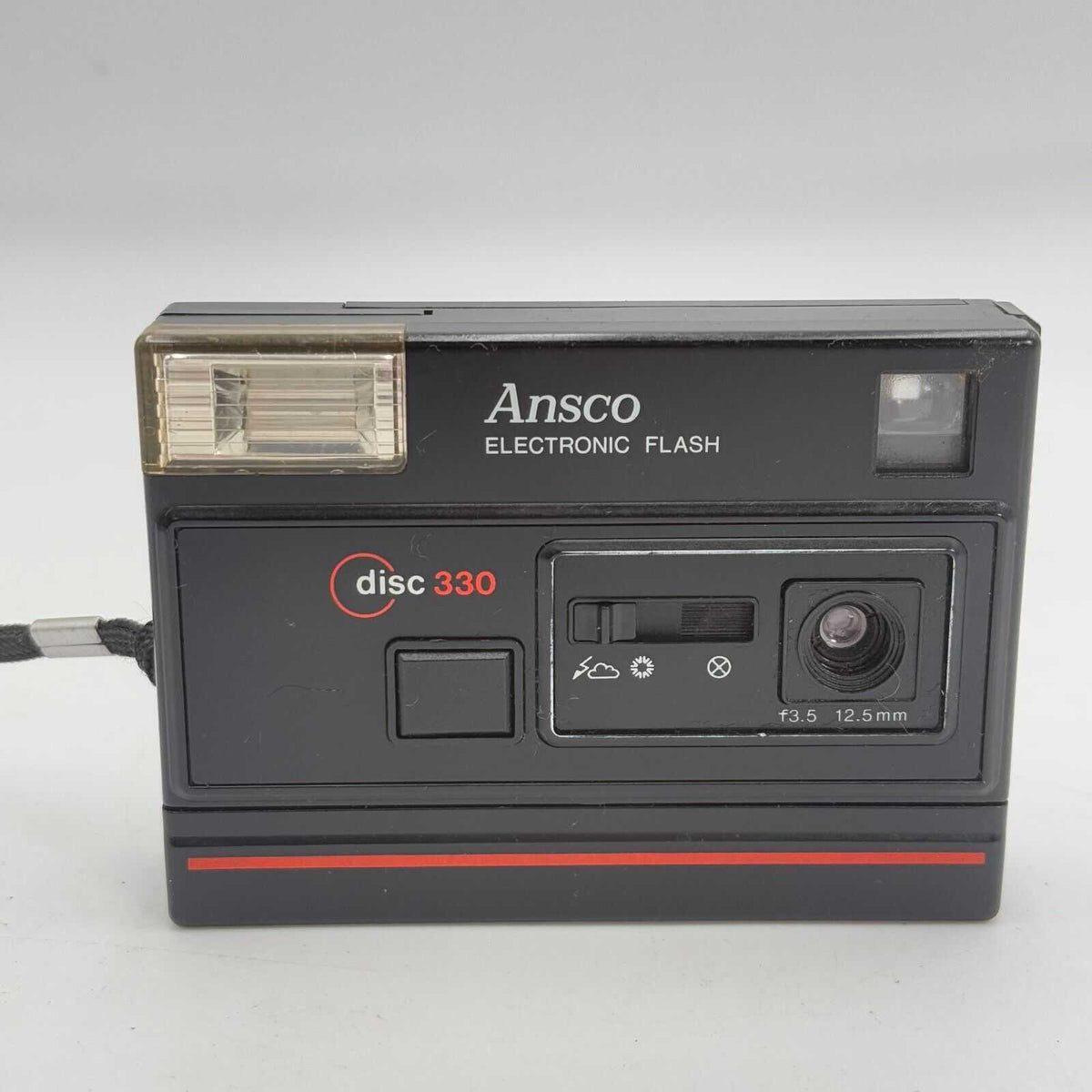 Ansco disc 330 camera electronic flash UNTESTED AS-IS