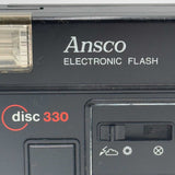 Ansco disc 330 camera electronic flash UNTESTED AS-IS