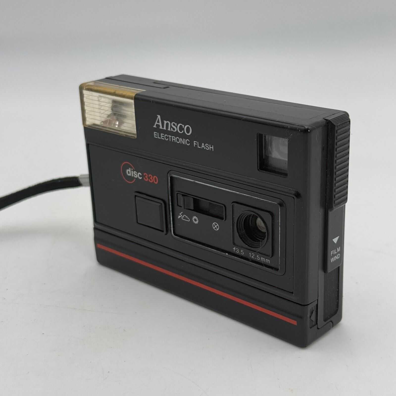 Ansco disc 330 camera electronic flash UNTESTED AS-IS