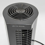 Artic Wind 10in Desk Tower Fan Whisper Quiet 3 Speed Motor Black Tested Works