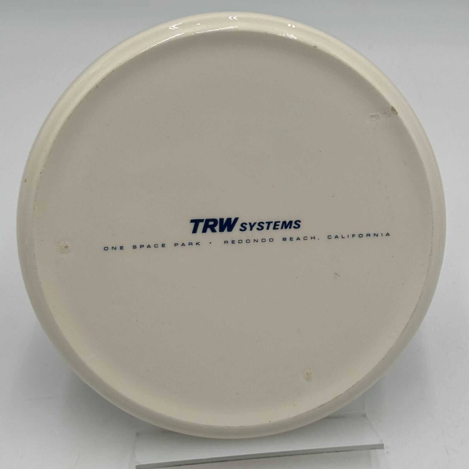 Ashtray 7in Ceramic Orbiting Geophysical Observatory Space Station Earth Stars