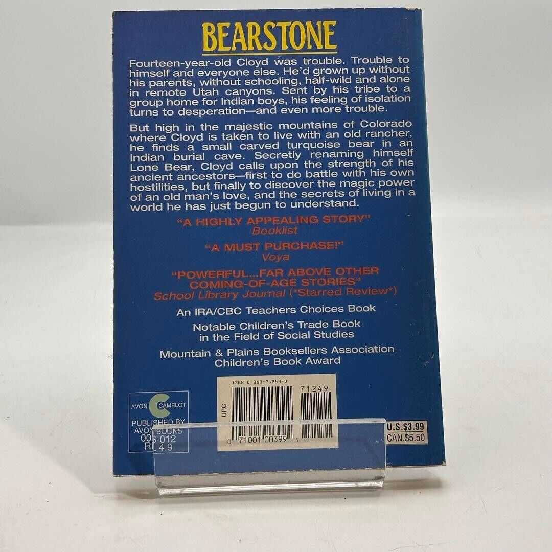 Bearstone by Will Hobbs 1991 PAPERBACK BOOK