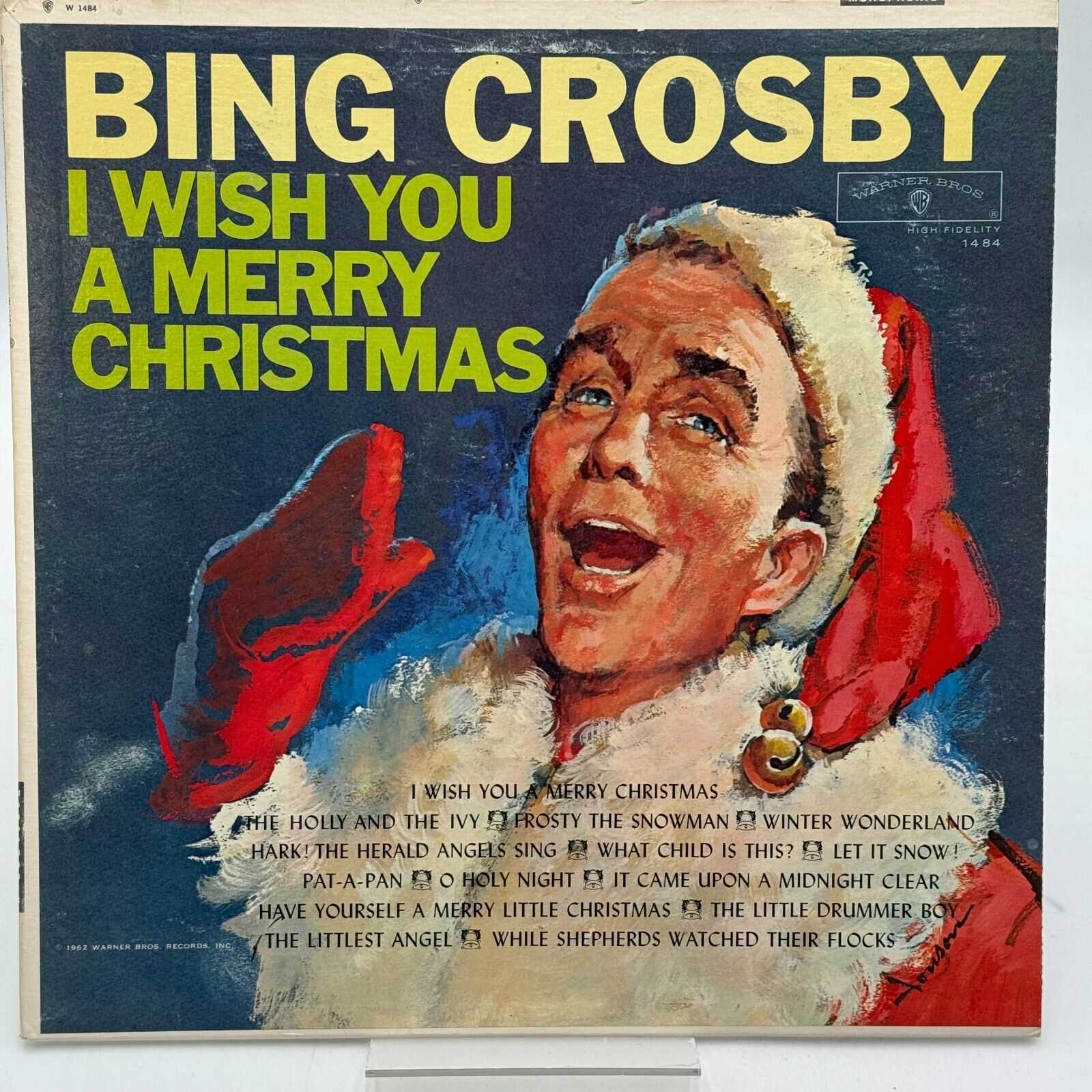 Bing Crosby I Wish You A Merry Christmas LP Warner Bros. Mono Holiday 1962