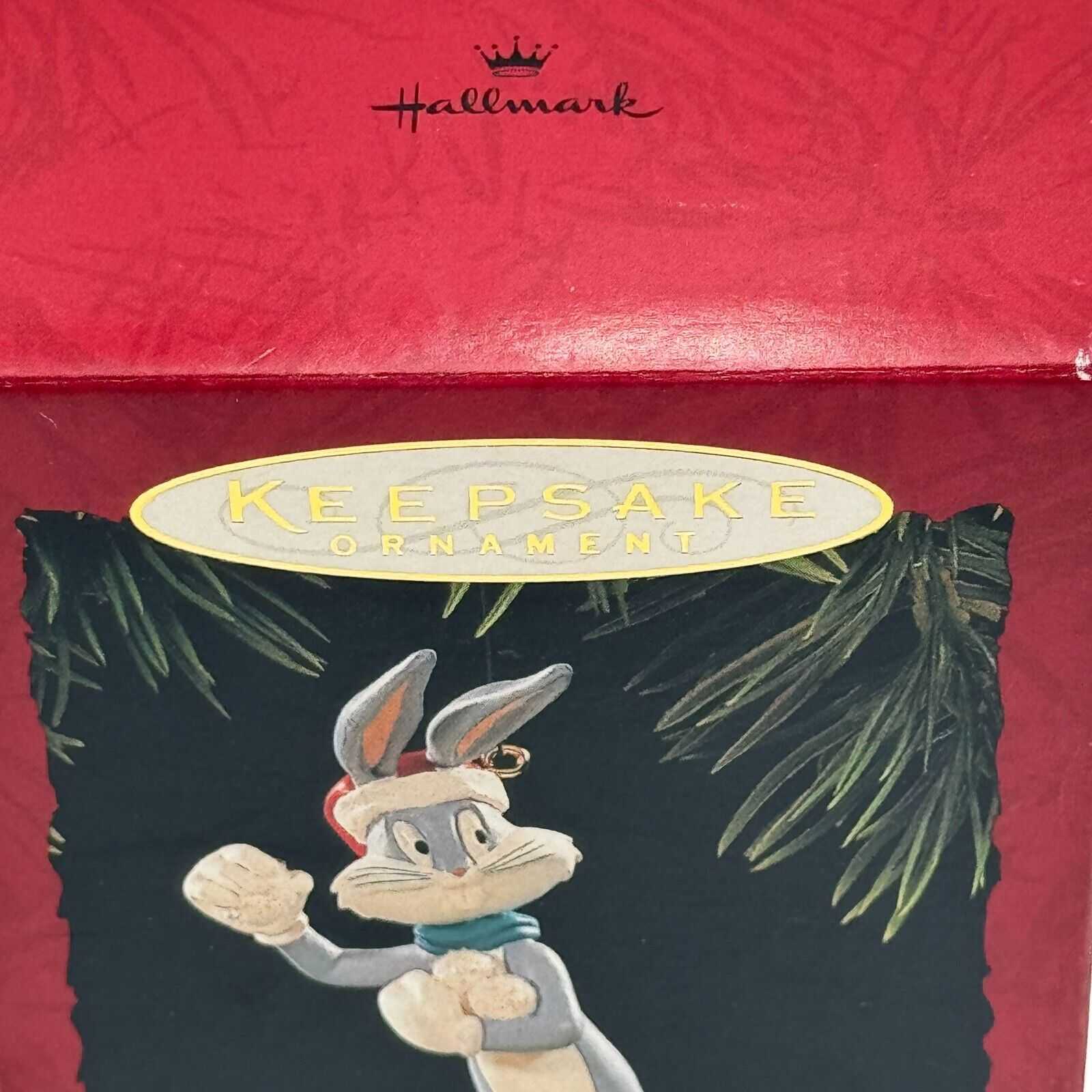 Bugs Bunny Looney Tunes Hallmark Keepsake Christmas Ornament Snowballs NIB 1994