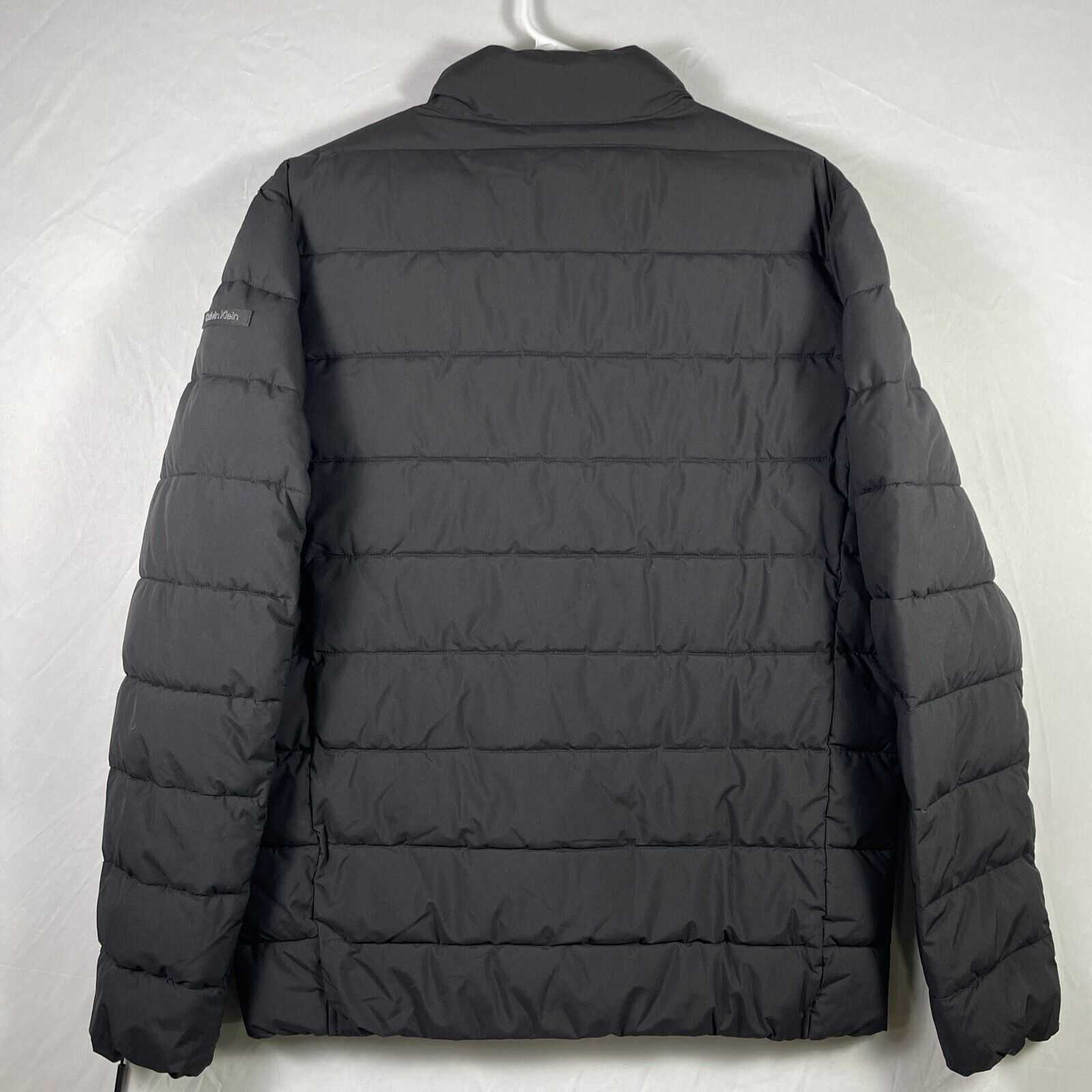 Calvin Klein CK Mens Infinite Stretch Insulated Quilted Puffer Jacket Black Sz M