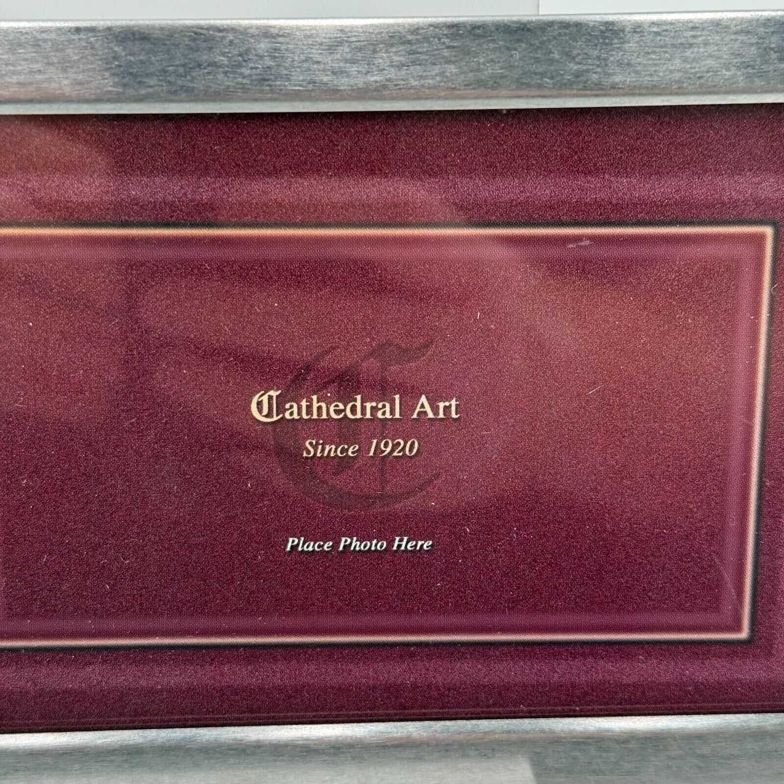 Cathedral Art Stainless Steel Frame 4x6 Photo Troops Military Away Safe Pray